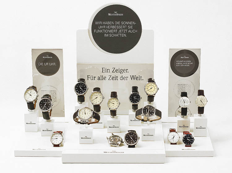 Acrylic displays for Meistersinger watches