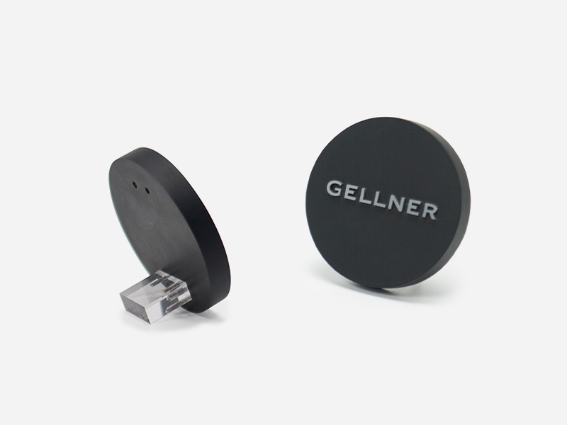 Affichage de la marque et affichage du logo pour les bijoux en perles Gellner